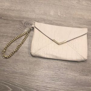 Express Snakeskin Clutch